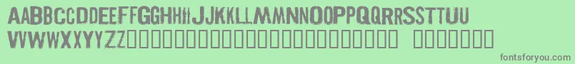 PISTOLGR Font – Gray Fonts on Green Background