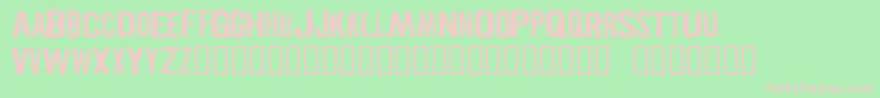 PISTOLGR Font – Pink Fonts on Green Background