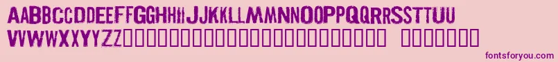 PISTOLGR Font – Purple Fonts on Pink Background