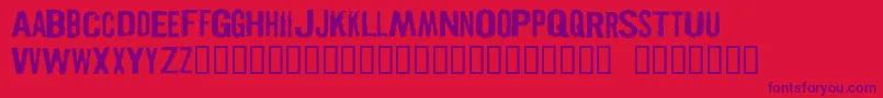 PISTOLGR Font – Purple Fonts on Red Background