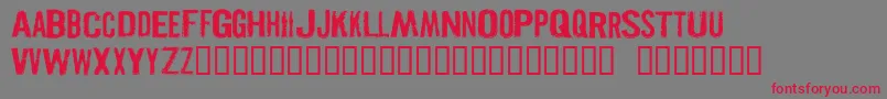 PISTOLGR Font – Red Fonts on Gray Background