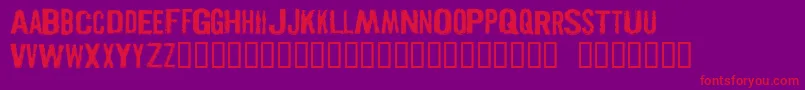 PISTOLGR Font – Red Fonts on Purple Background