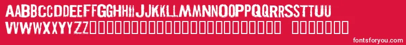 PISTOLGR Font – White Fonts on Red Background