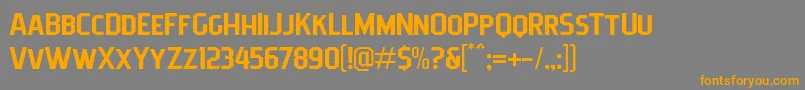 Pittsbrook Sans Font – Orange Fonts on Gray Background