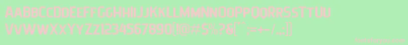 Pittsbrook Sans Font – Pink Fonts on Green Background