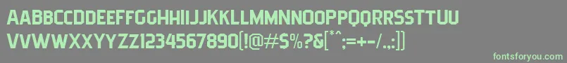 Pittsbrook Sans-fontti – vihreät fontit harmaalla taustalla