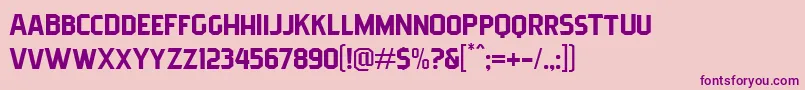 Fonte Pittsbrook Sans – fontes roxas em um fundo rosa