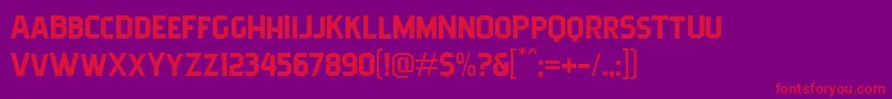 Шрифт Pittsbrook Sans – красные шрифты на фиолетовом фоне