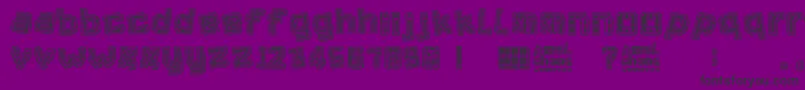 Pixel Chaos Font – Black Fonts on Purple Background