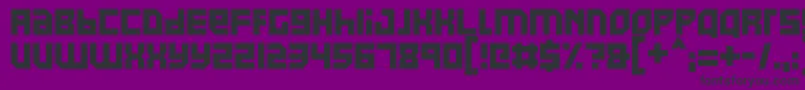 Pixel Powerline Font – Black Fonts on Purple Background