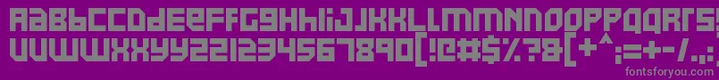 Pixel Powerline Font – Gray Fonts on Purple Background