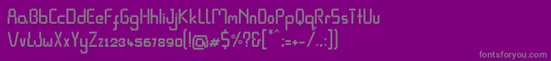 Czcionka Pixel Rand – szare czcionki na fioletowym tle