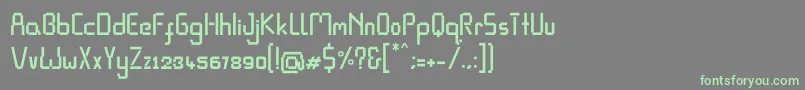 fuente Pixel Rand – Fuentes Verdes Sobre Fondo Gris