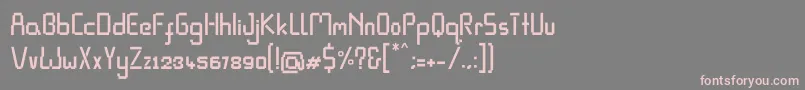 Pixel Rand Font – Pink Fonts on Gray Background