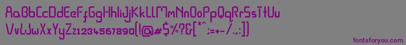 Pixel Rand Font – Purple Fonts on Gray Background
