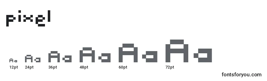 Pixel (136953) Font Sizes
