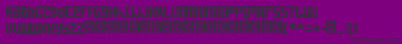 PixelBit Free-fontti – mustat fontit violetilla taustalla