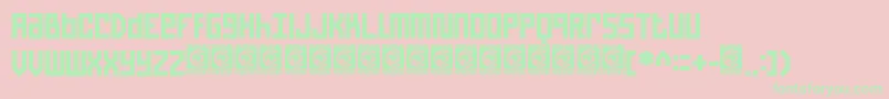 PixelBit Free Font – Green Fonts on Pink Background