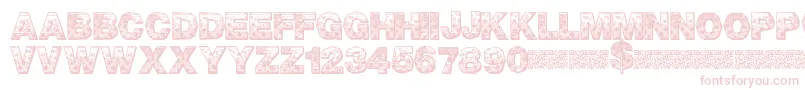 PixelHour Font – Pink Fonts on White Background