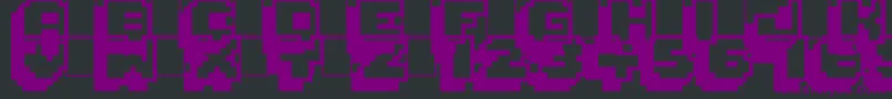 Pixelmania Font – Purple Fonts on Black Background