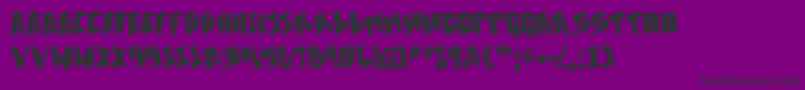 Pixelpunk bold Font – Black Fonts on Purple Background