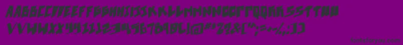 Fonte Pixelpunk boldital – fontes pretas em um fundo violeta