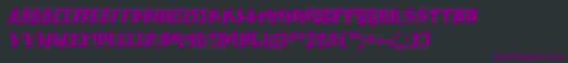 Pixelpunk boldital Font – Purple Fonts on Black Background