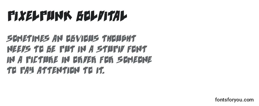 Pixelpunk boldital-fontti