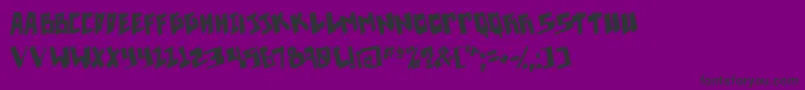 Pixelpunk Font – Black Fonts on Purple Background