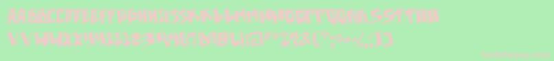 Pixelpunk Font – Pink Fonts on Green Background