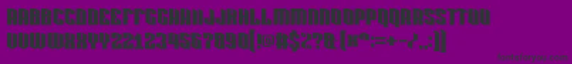 pixlashed 15 Font – Black Fonts on Purple Background