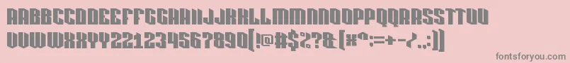 pixlashed 15 Font – Gray Fonts on Pink Background
