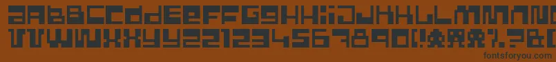 Pixlpowr Font – Black Fonts on Brown Background