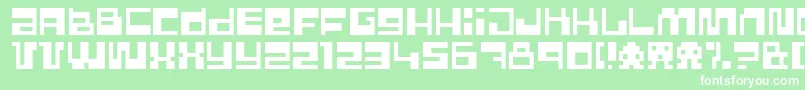 Pixlpowr Font – White Fonts on Green Background
