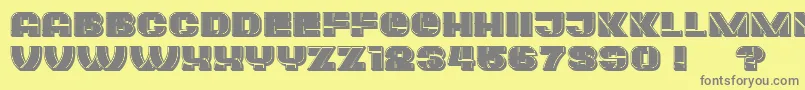 Plagiat Font – Gray Fonts on Yellow Background