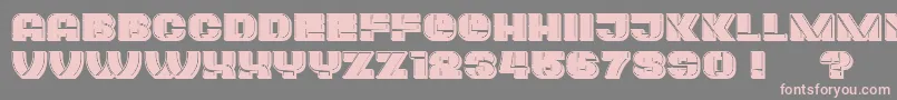 Plagiat Font – Pink Fonts on Gray Background