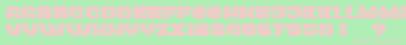 Plagiat Font – Pink Fonts on Green Background