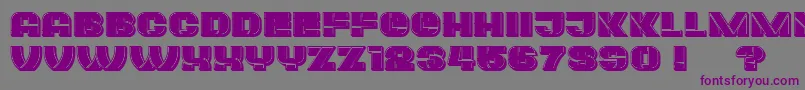 Plagiat Font – Purple Fonts on Gray Background