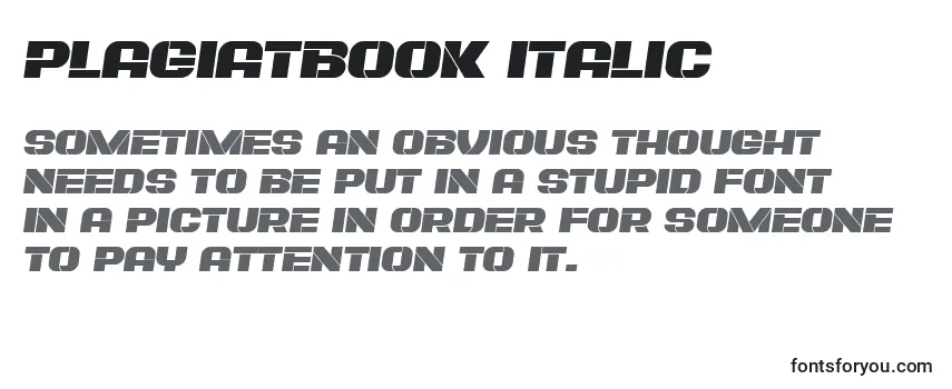 PlagiatBook Italic フォントのレビュー