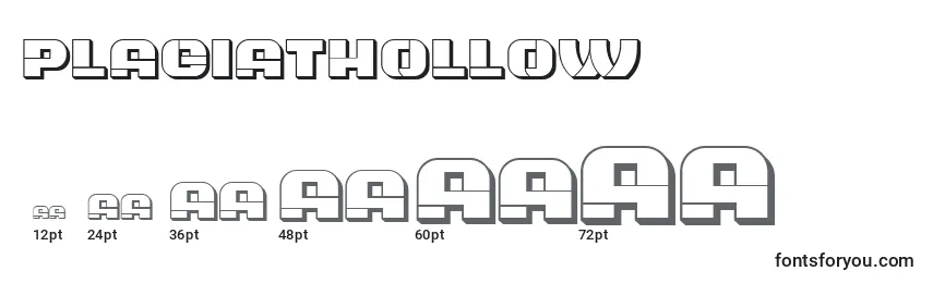 PlagiatHollow Font Sizes