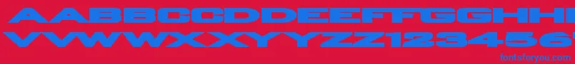 PLAIO    Font – Blue Fonts on Red Background