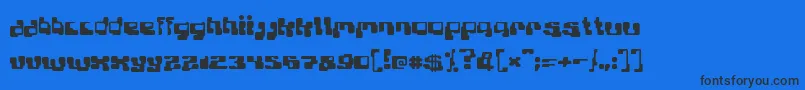 PLANB    Font – Black Fonts on Blue Background