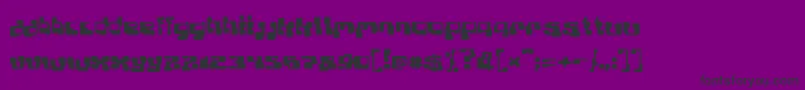 PLANB    Font – Black Fonts on Purple Background