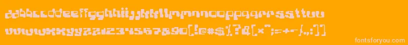 PLANB    Font – Pink Fonts on Orange Background