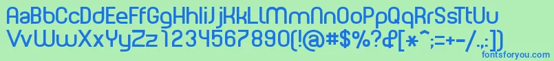 PLANE    Font – Blue Fonts on Green Background
