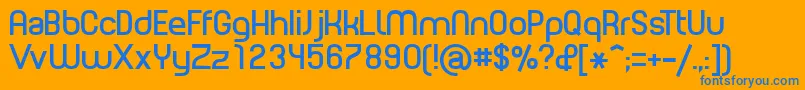 PLANE    Font – Blue Fonts on Orange Background