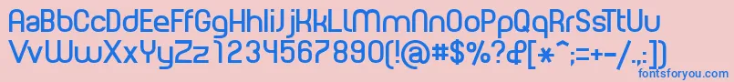 PLANE    Font – Blue Fonts on Pink Background