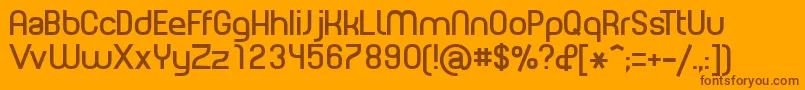 PLANE    Font – Brown Fonts on Orange Background