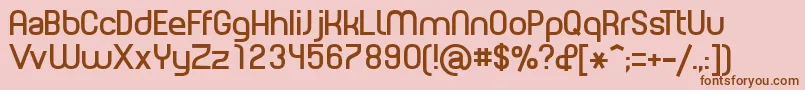 PLANE    Font – Brown Fonts on Pink Background