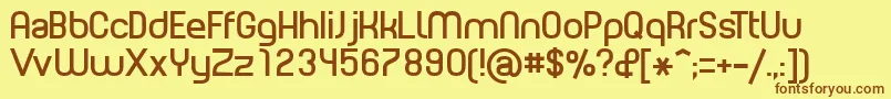PLANE    Font – Brown Fonts on Yellow Background